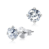 Round Stone Stud Earring ECS-01-5